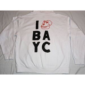BORED APE YACHT COMPANY I LOVE BAYC APE FEST 2021 EXCLUSIVE WHITE HOODIE XL
